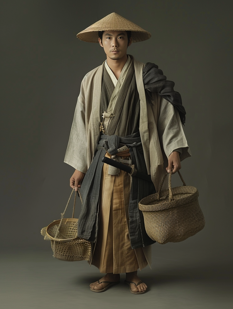 Young merchant man in medieval Kyoto