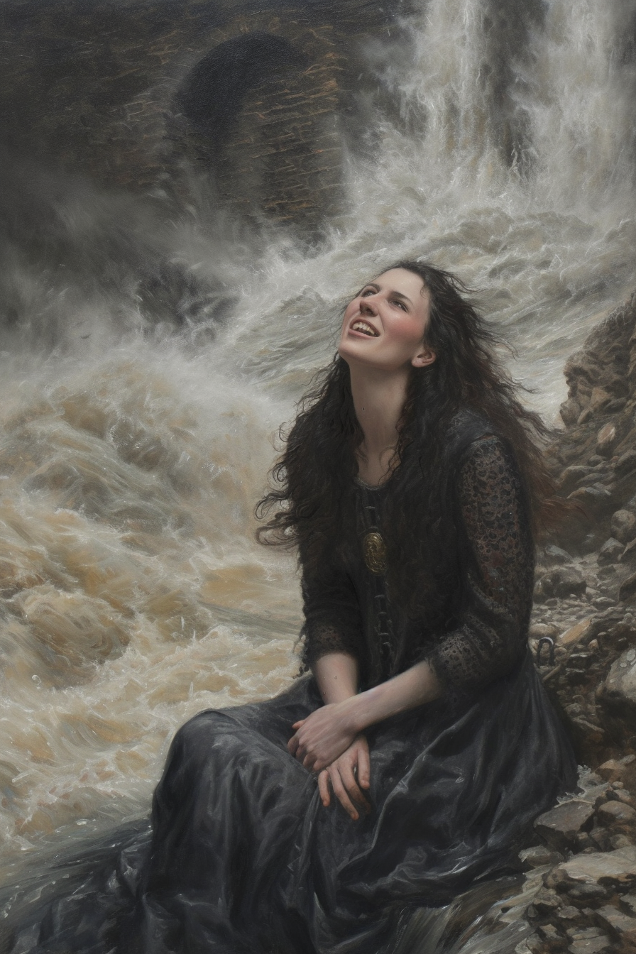 Insane Medieval Queen Watching Dam Crumble