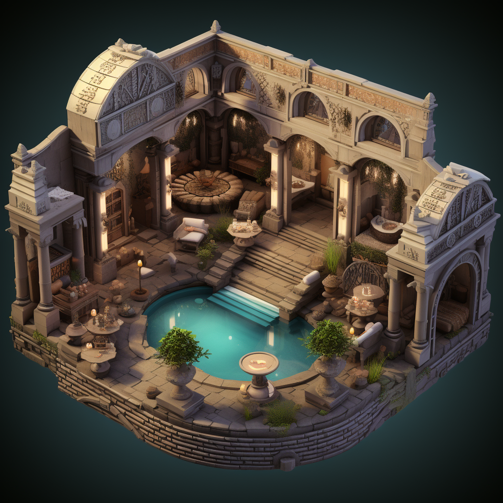 Elaborate Medieval Roman Spa Experience