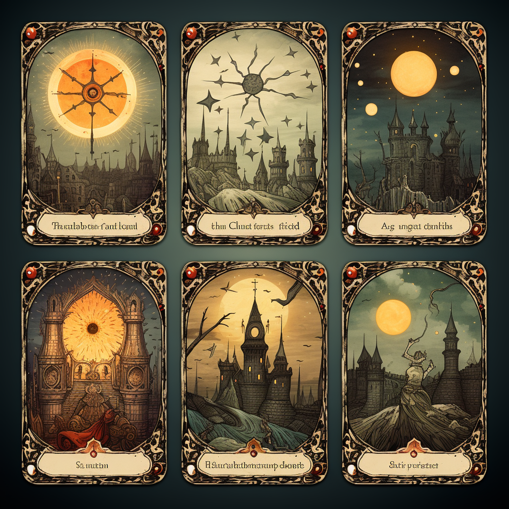 Tarot card of medieval architect