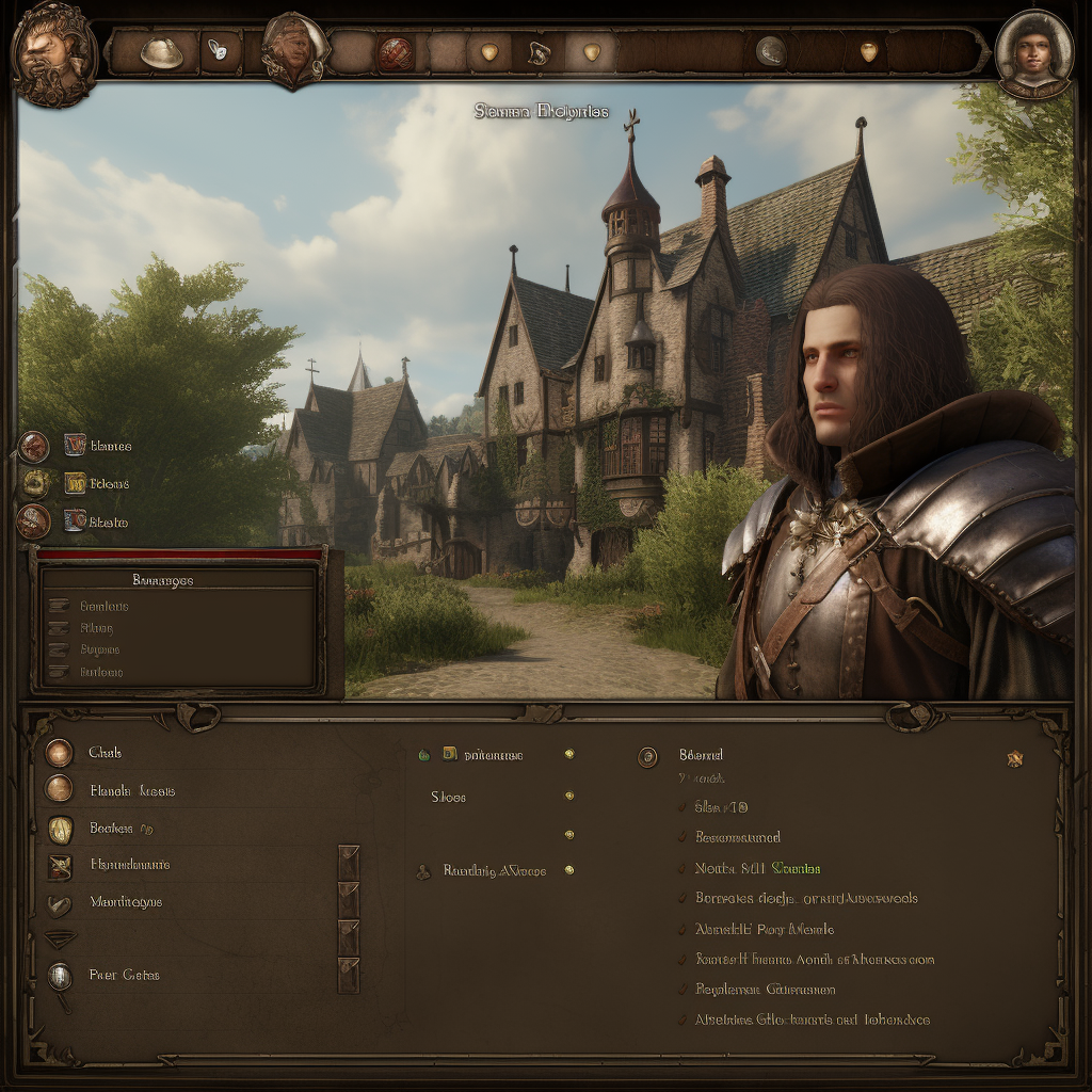 Medieval NPC Interface Design