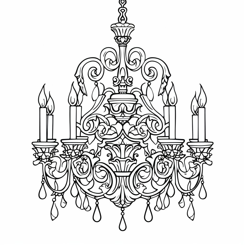 Black and White Medieval Chandeliers