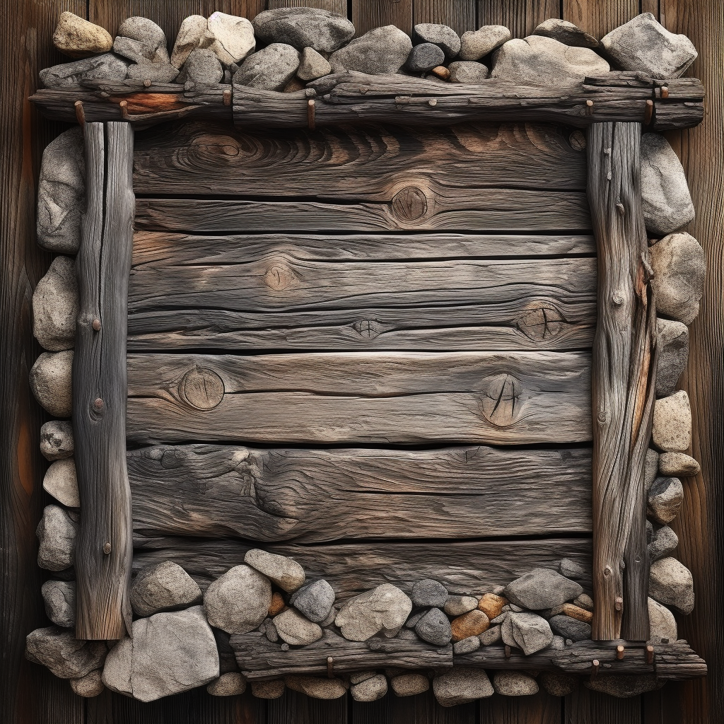 Medieval-inspired wooden parchment rock background