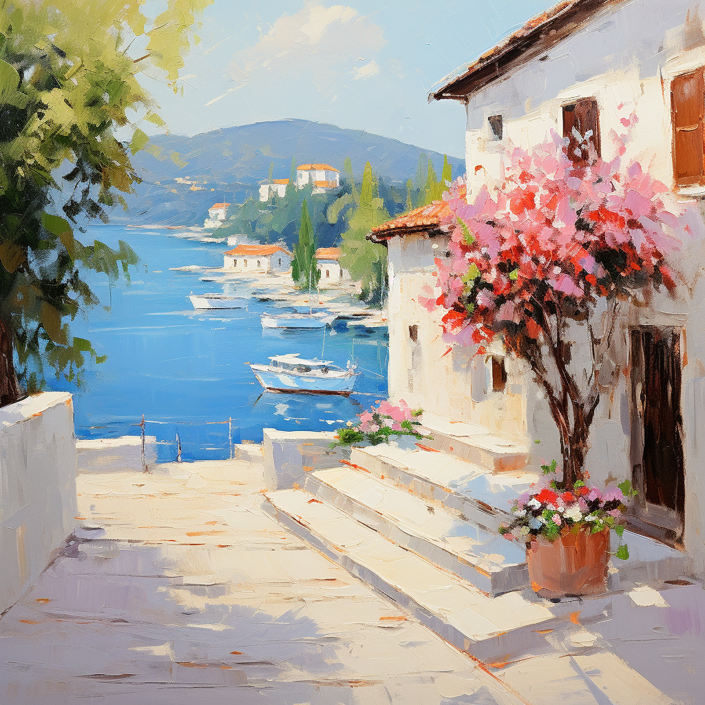 Beautiful Mediterranean Art Creation