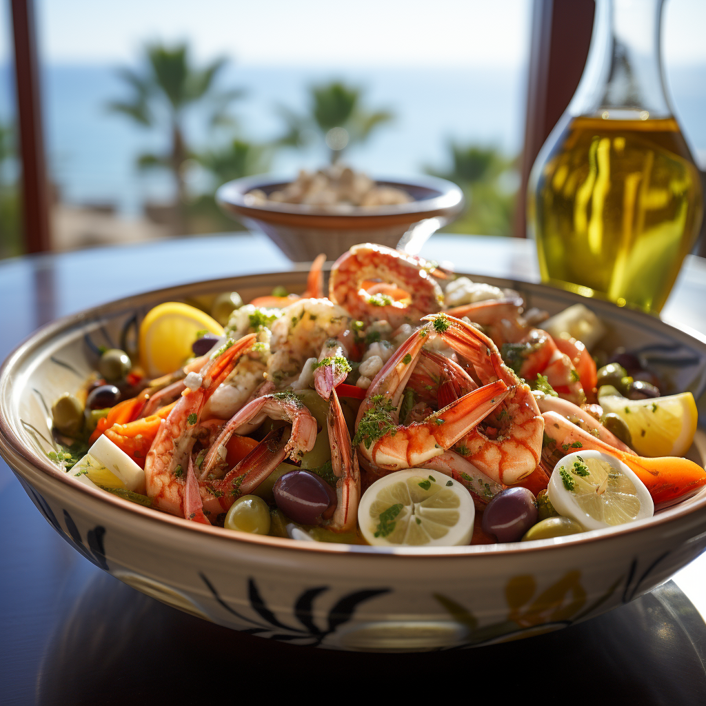 Fresh and flavorful Mediterranean squid salad