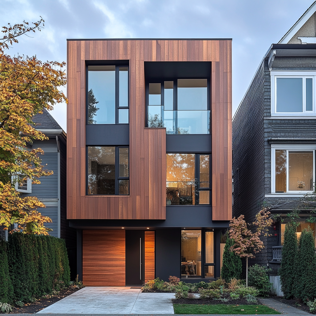 Modern minimalist building in Vancouver