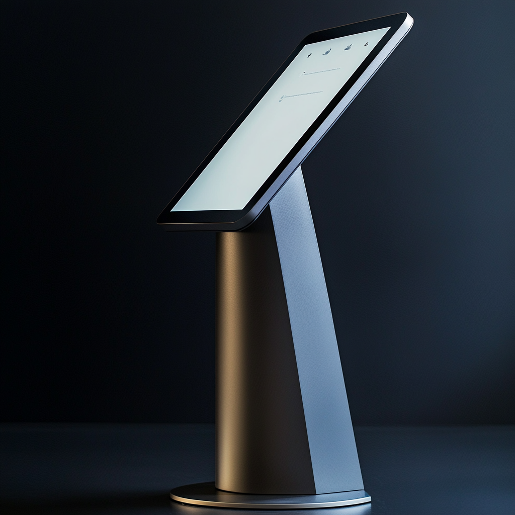 Sleek Modern iPad Kiosk Display