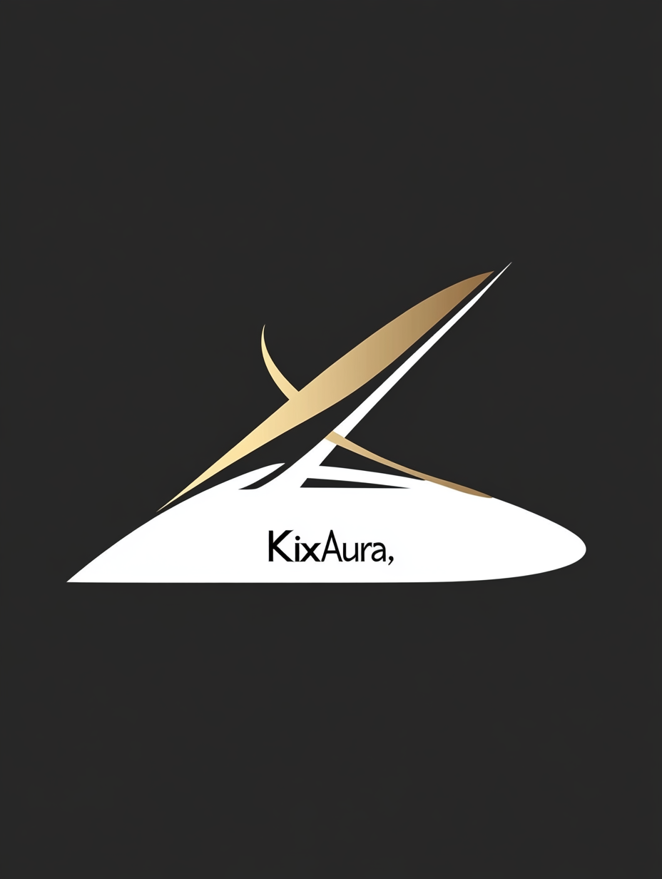 Sleek minimalist logo KixAura sneakers