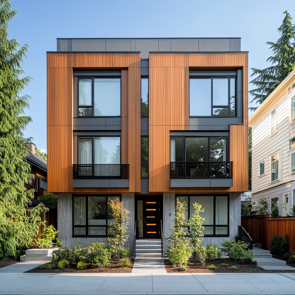 Modern Vancouver Three-Story Building