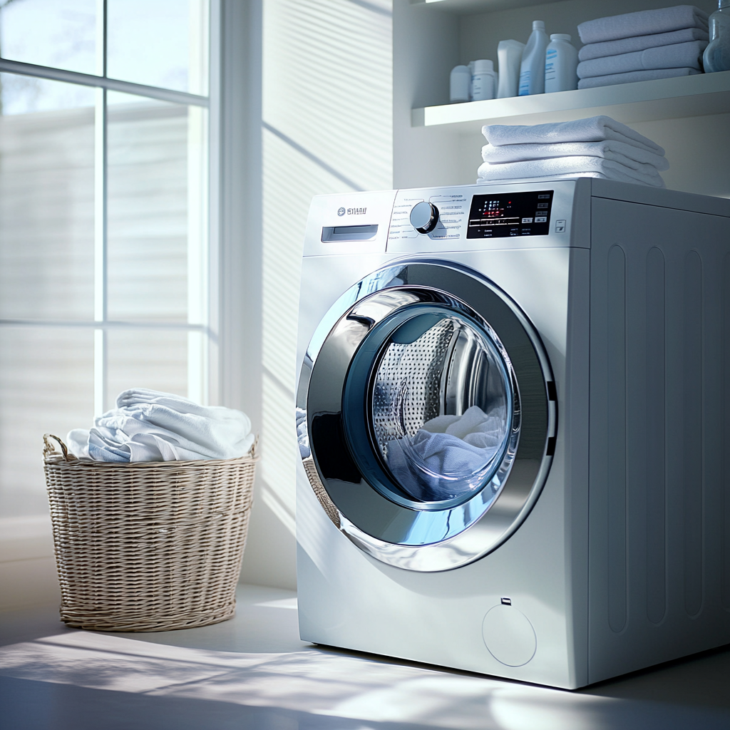 Modern washing machine sleek design