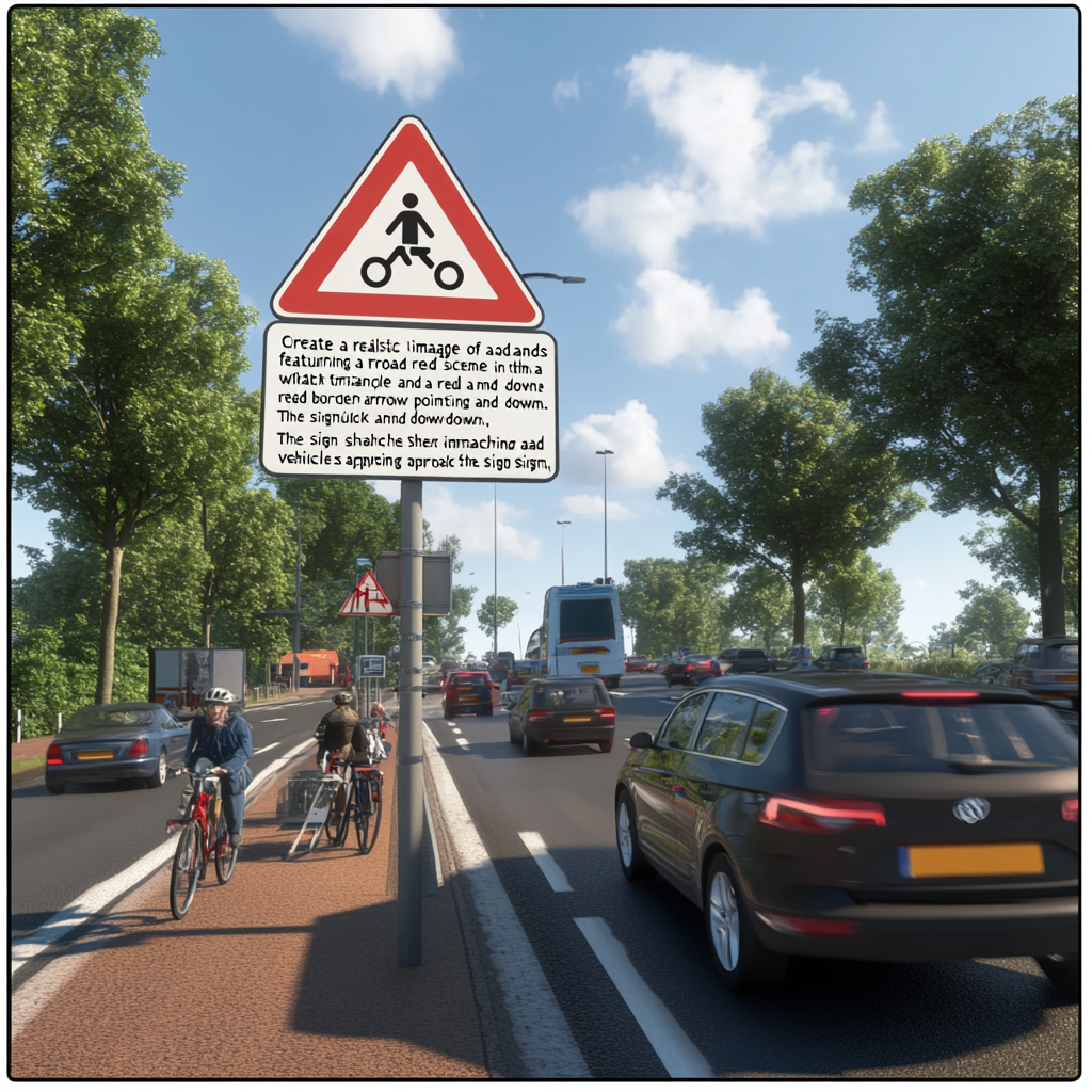 Dutch road sign priority traffic