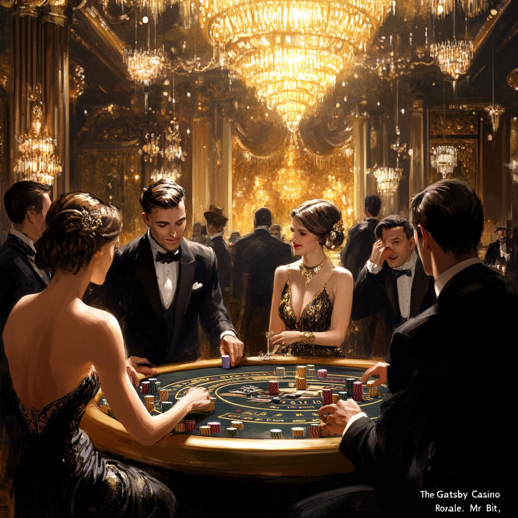 elegant 1920s style casino party