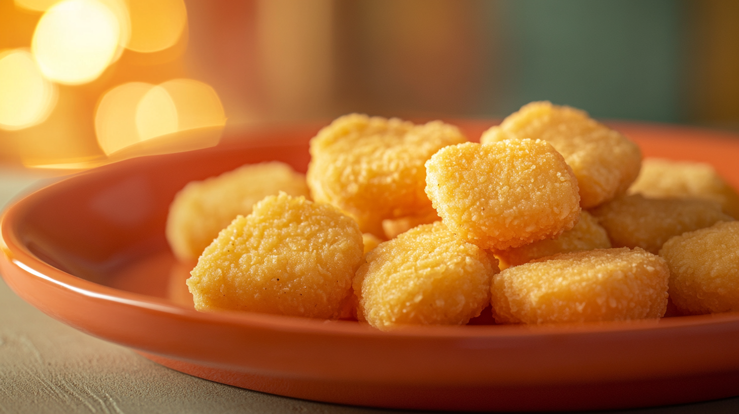 McDonald's Chicken Nuggets on Orange Plate