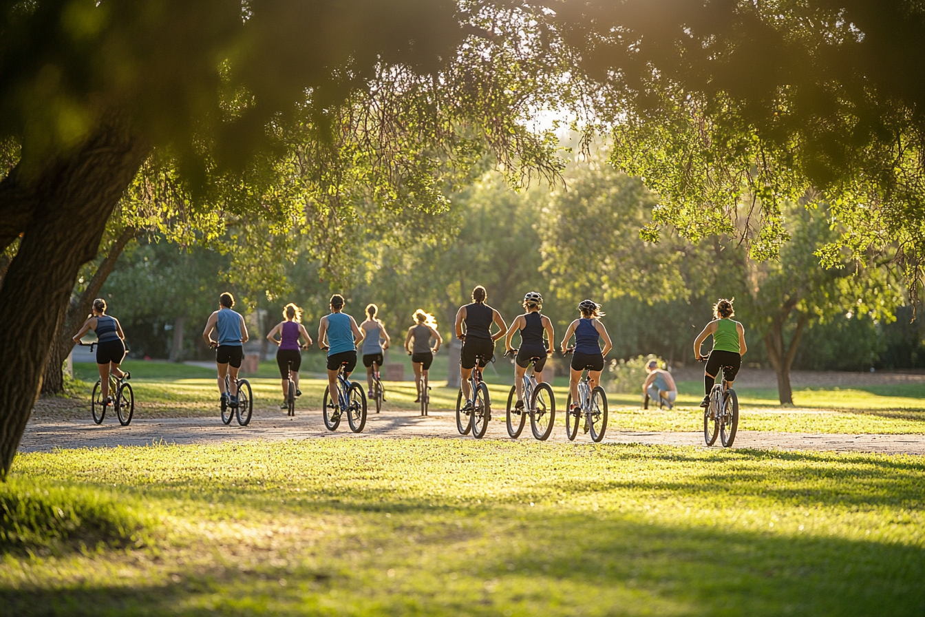 Group of people in park