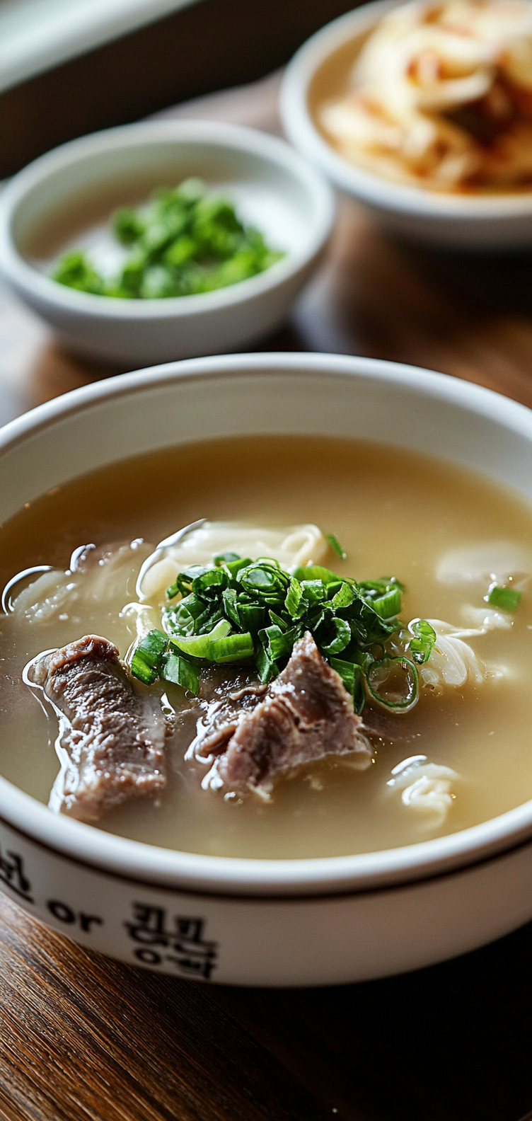 Delicious Korean Ox Knee Soup