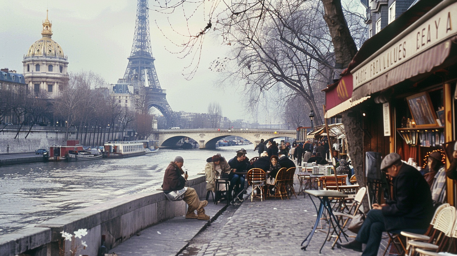 Vibrant Paris Street Scene Art