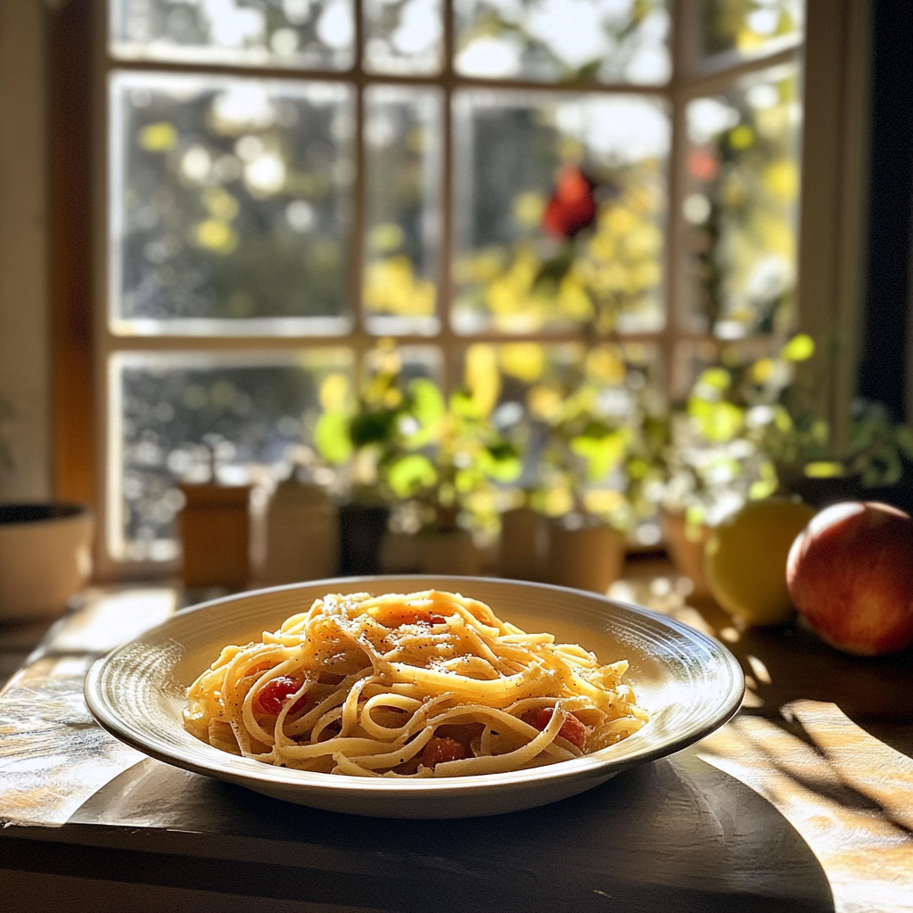 Simple pasta and peas recipe