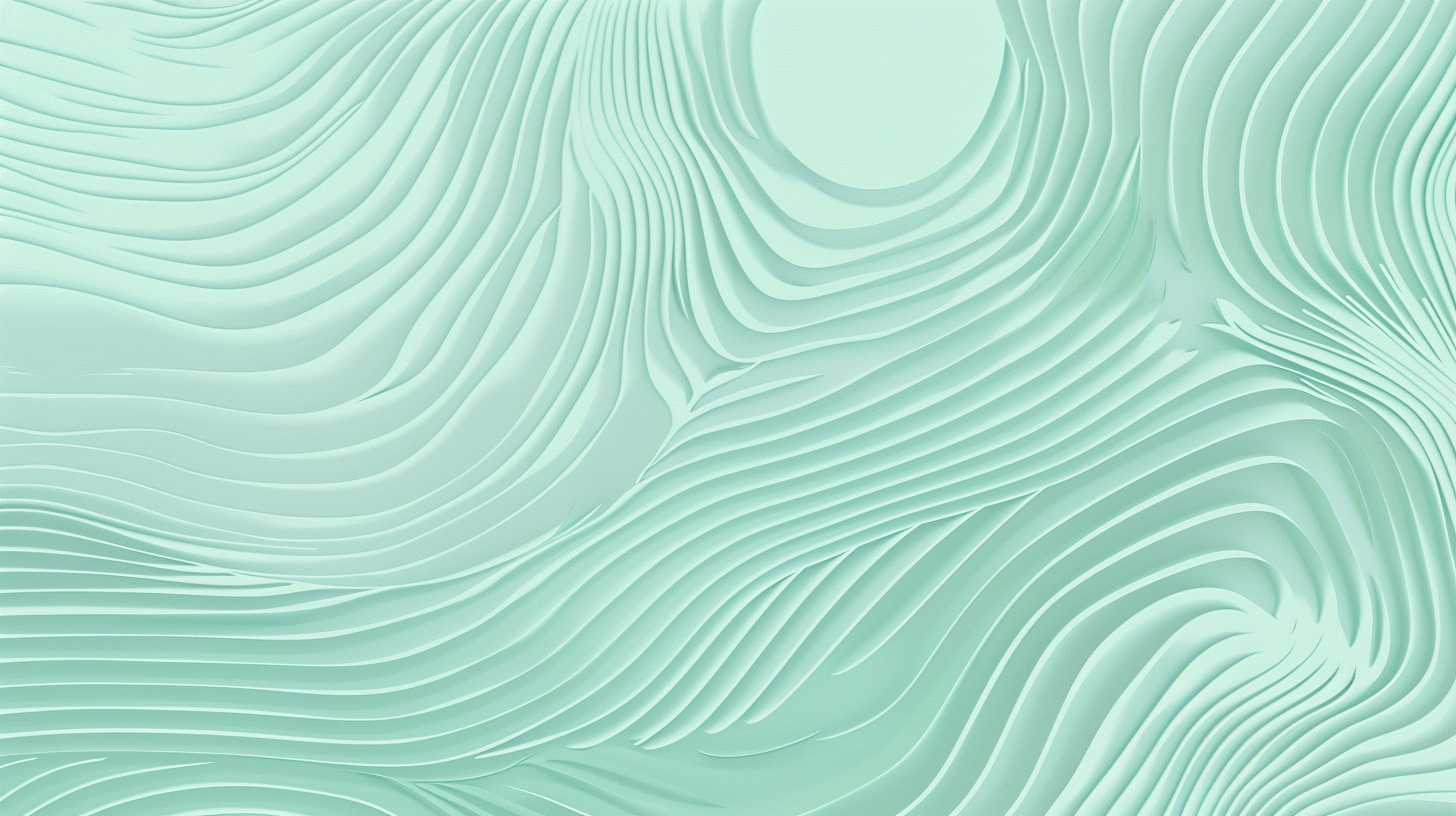 Simple Pastel Aqua Green Wave Pattern