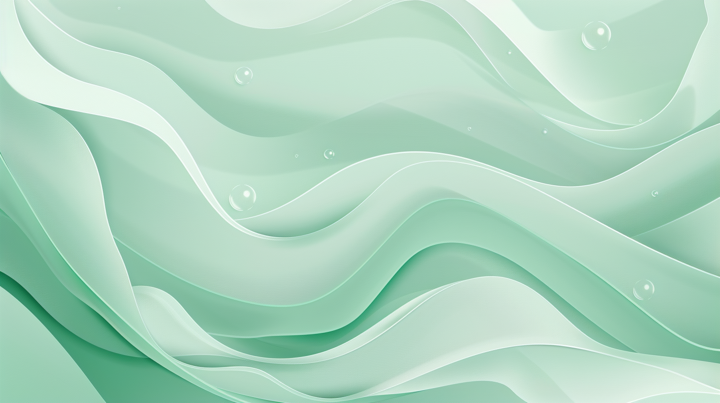 Soft Gradient Layered Aqua Green Waves