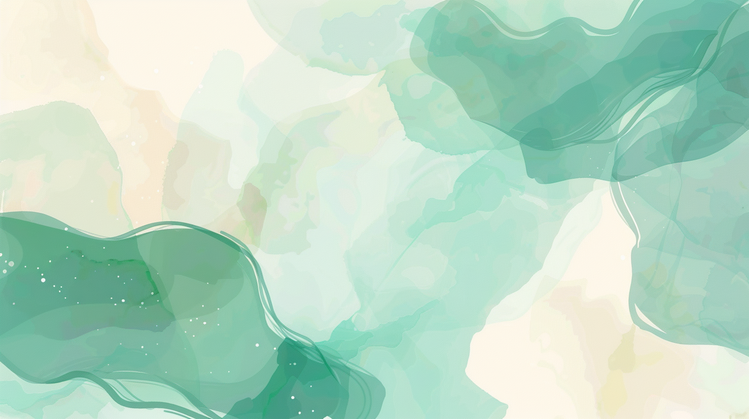 Pastel Aqua Green Watercolor Vector Background