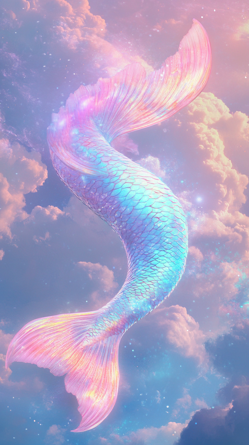 Pastel Mermaid Tail Art