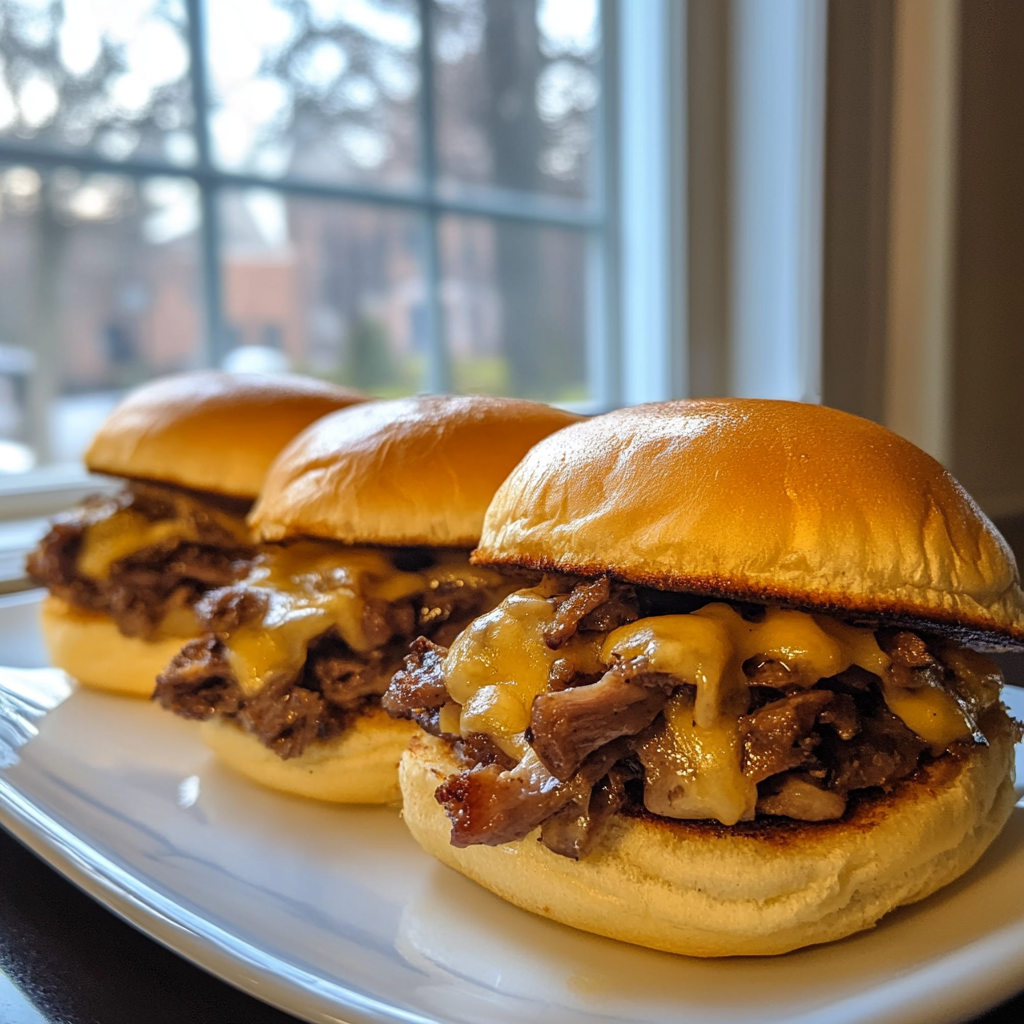 Philly Cheesesteak Sliders Kitchen Window