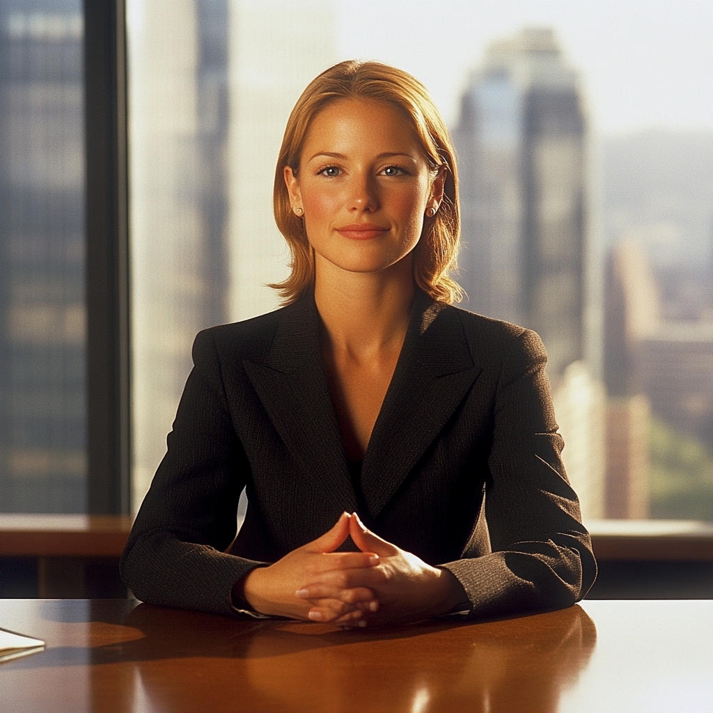 Professional Woman Desk Confidence Arrogance