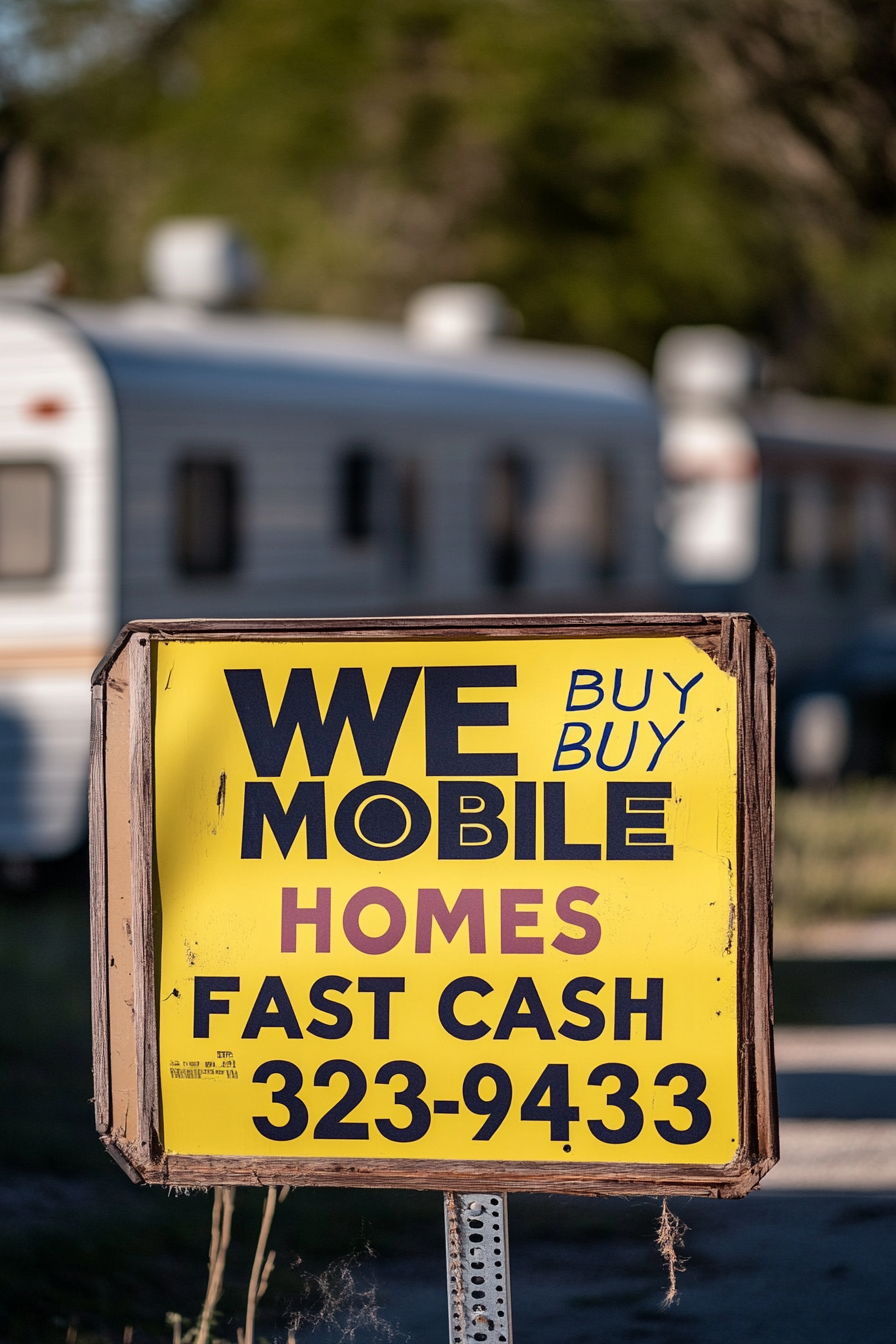 Yellow and black real estate sign