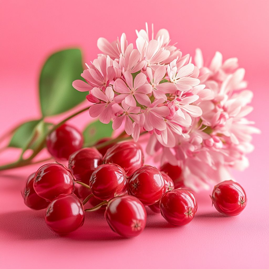 Red Clover Schizandra Berries Cluster