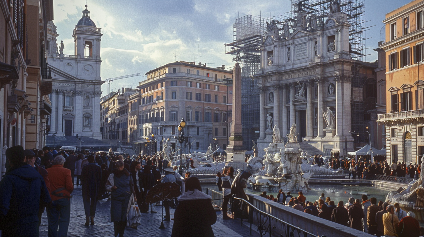 Trevi Fountain Street Artists Rome