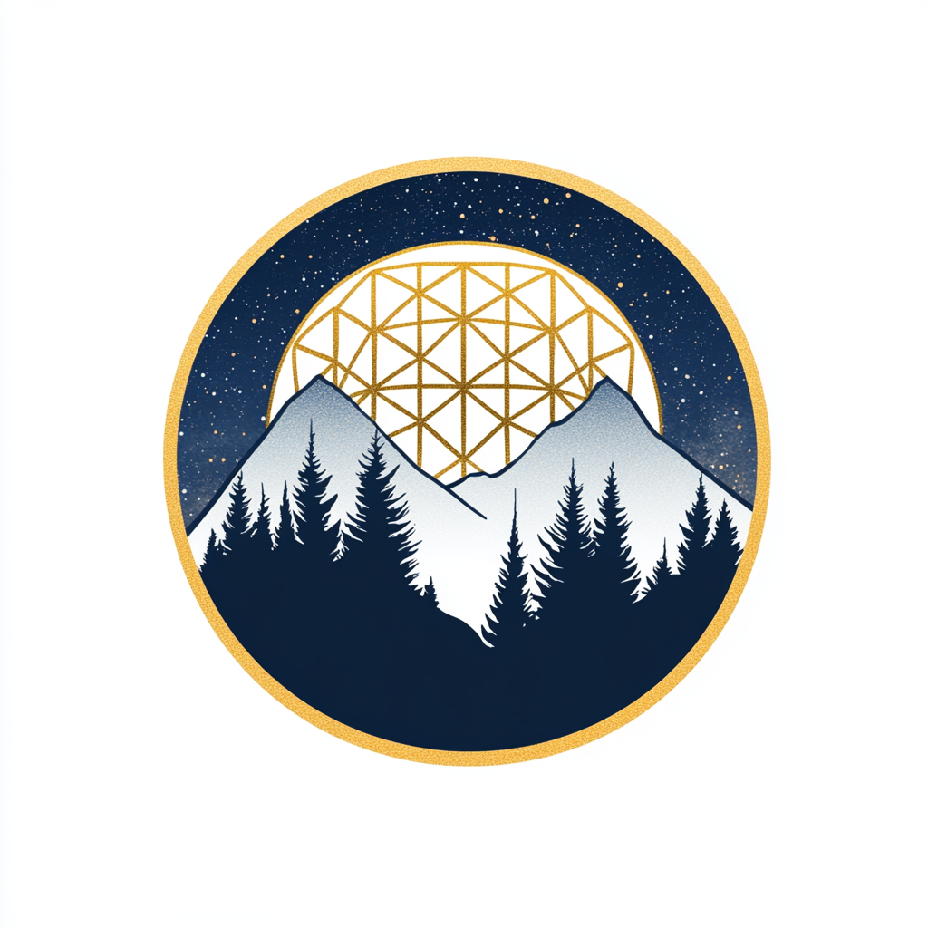 Minimalistic Sacred Mountain Logo Design