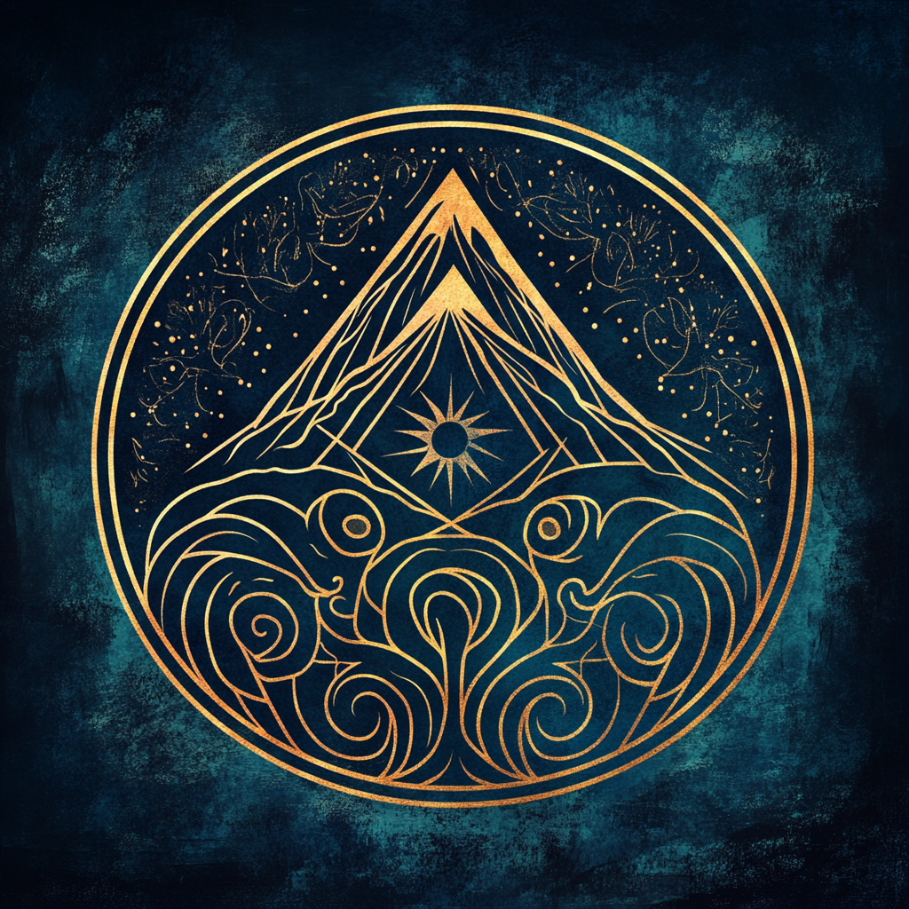 Sacred Mountain Rituals Mandala Logo