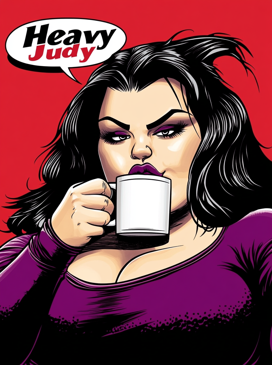 Pop Art Sexy Fat Woman