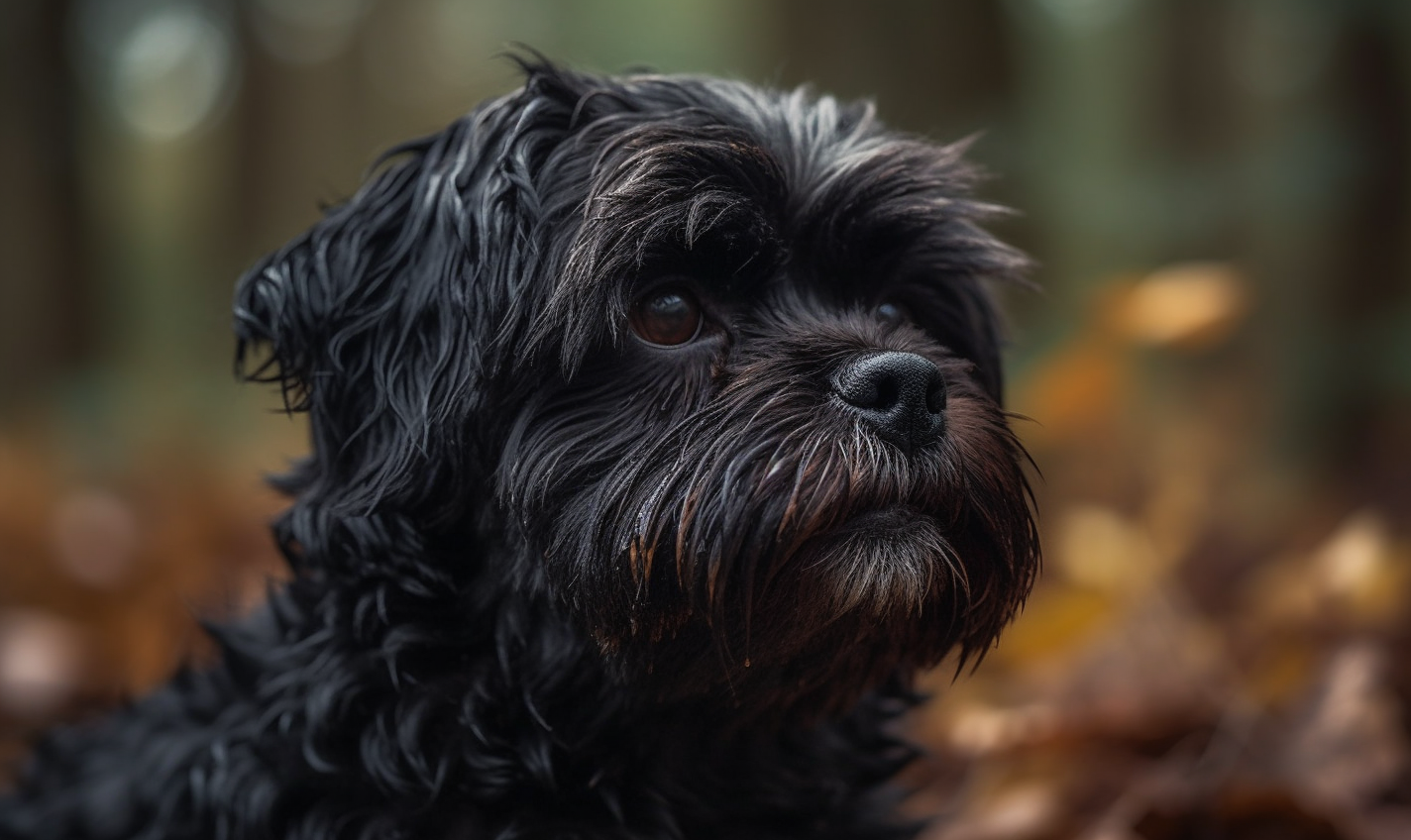 Black Shih Tzu Dino Forest