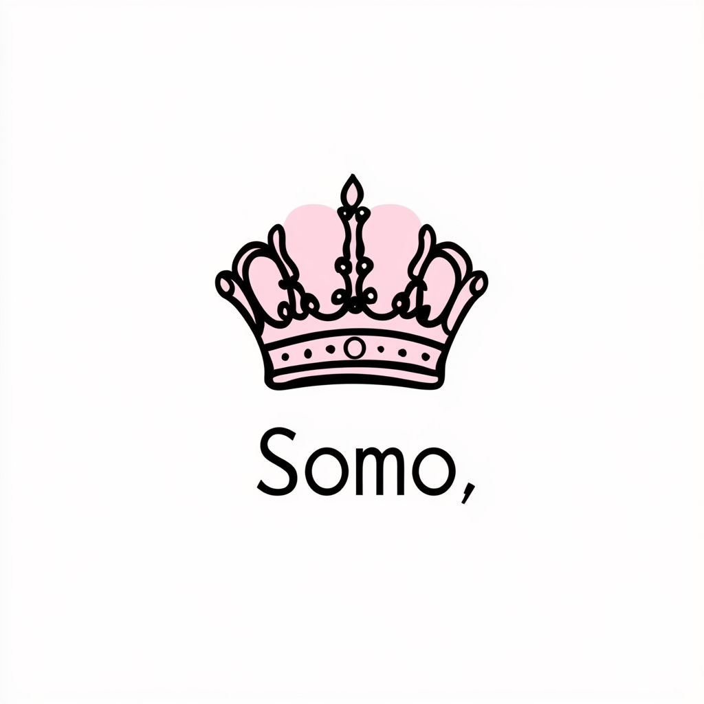 Elegant Crown Logo Somo Brand