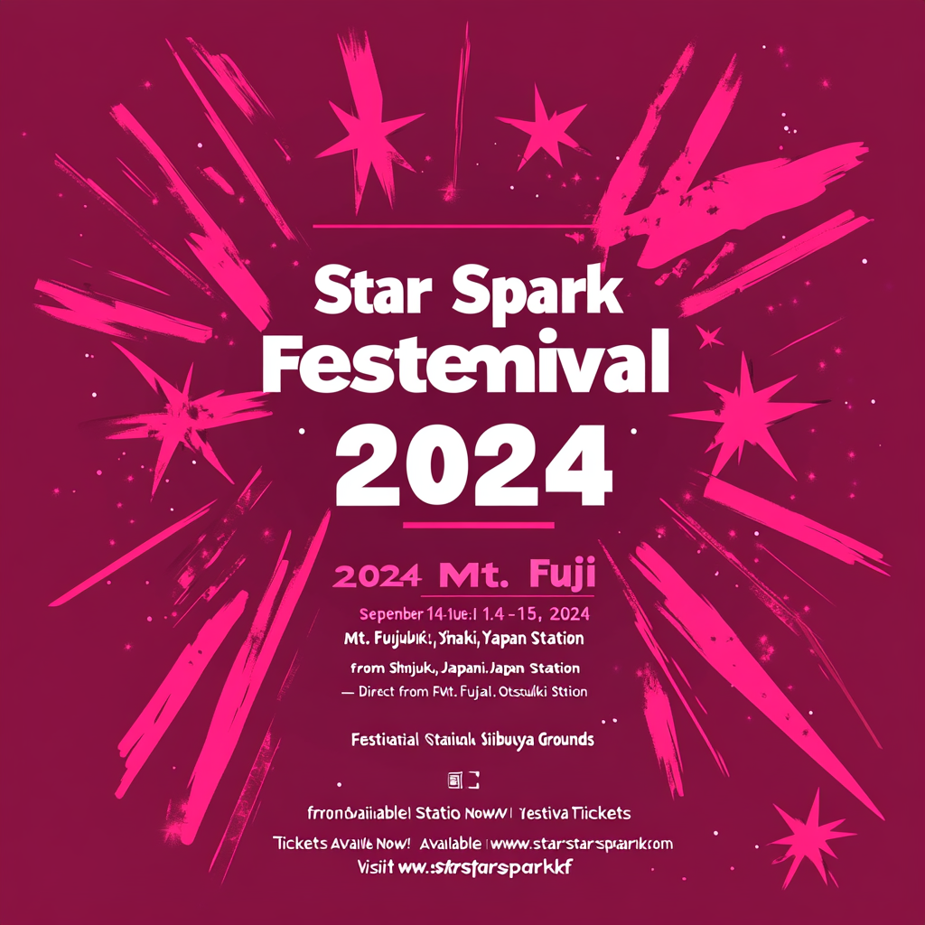 Outdoor festival poster design 2024