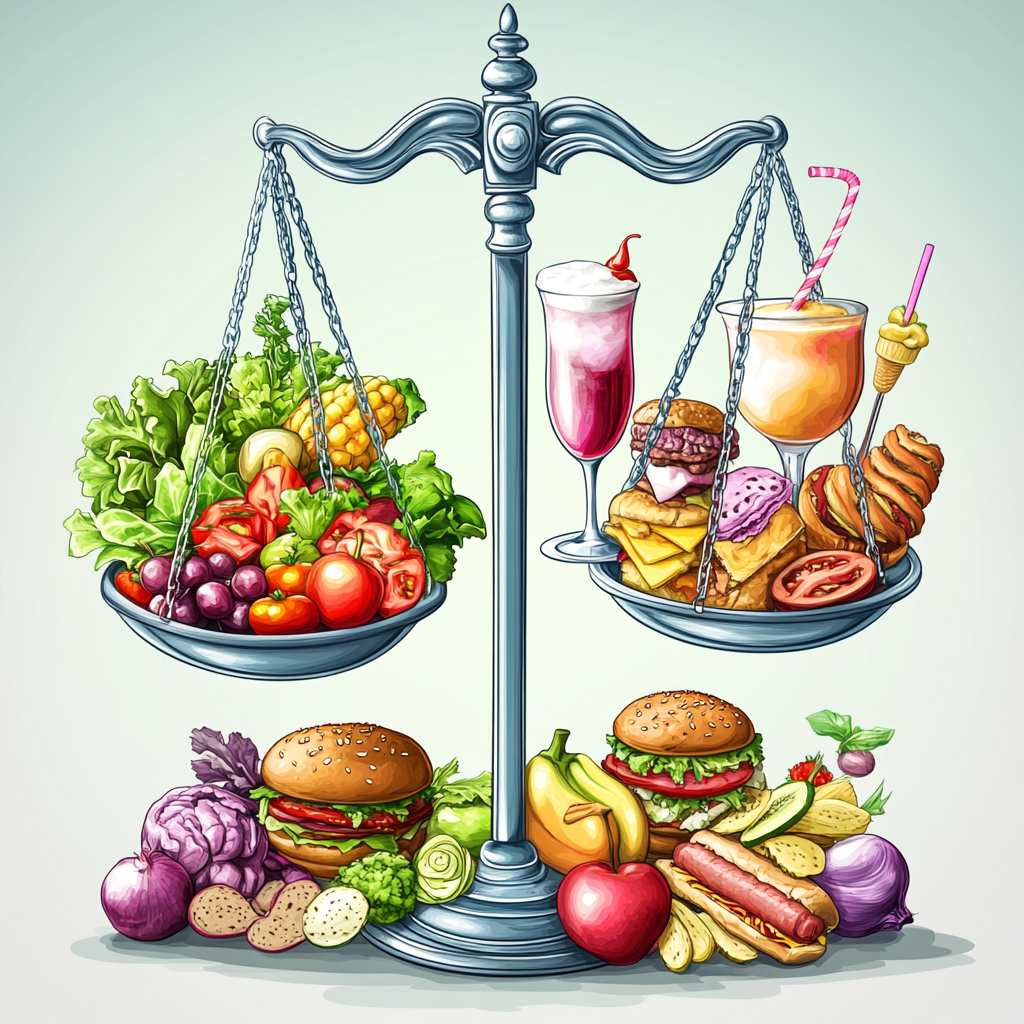 Weight balance healthy vs indulgence