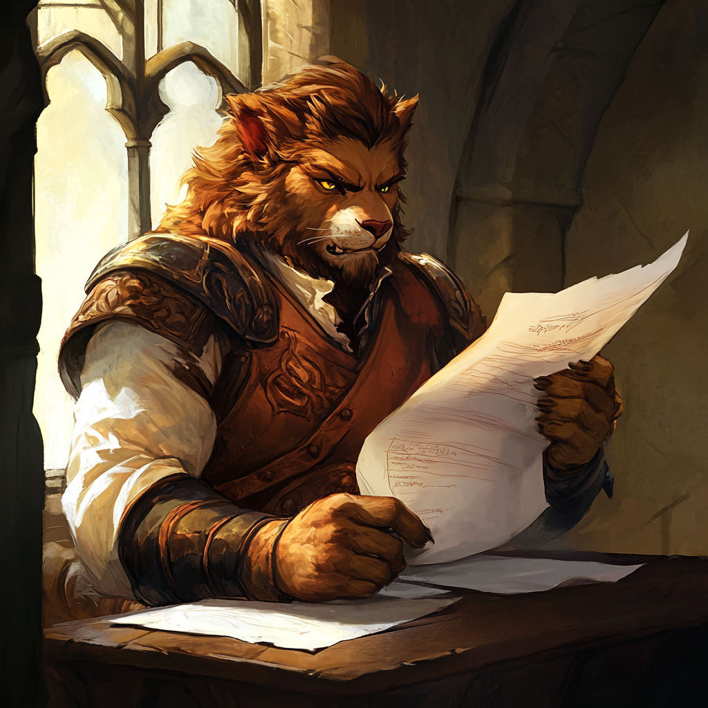 angry minotaur college paperwork cartoon