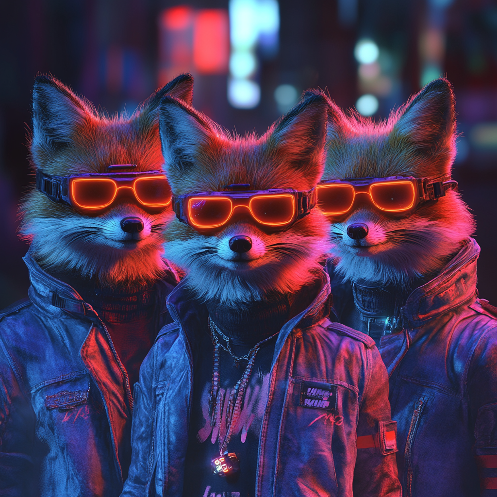 Foxes in Denim Party Style