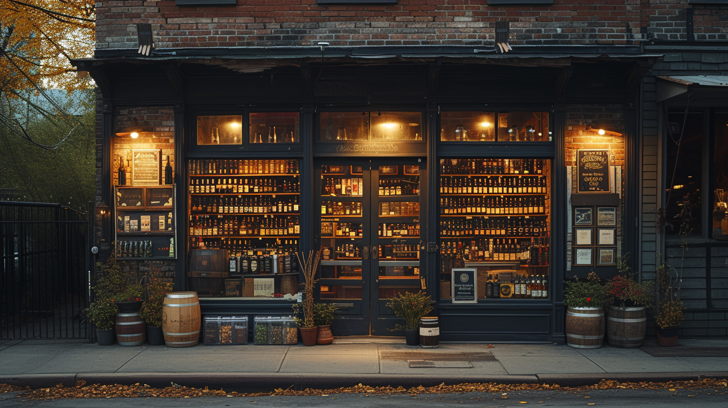 Urban Neighborhood Wine Spirits Store