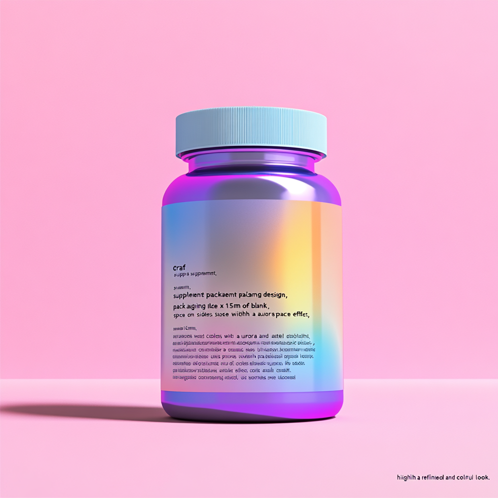 Colorful Supplement Packaging Design