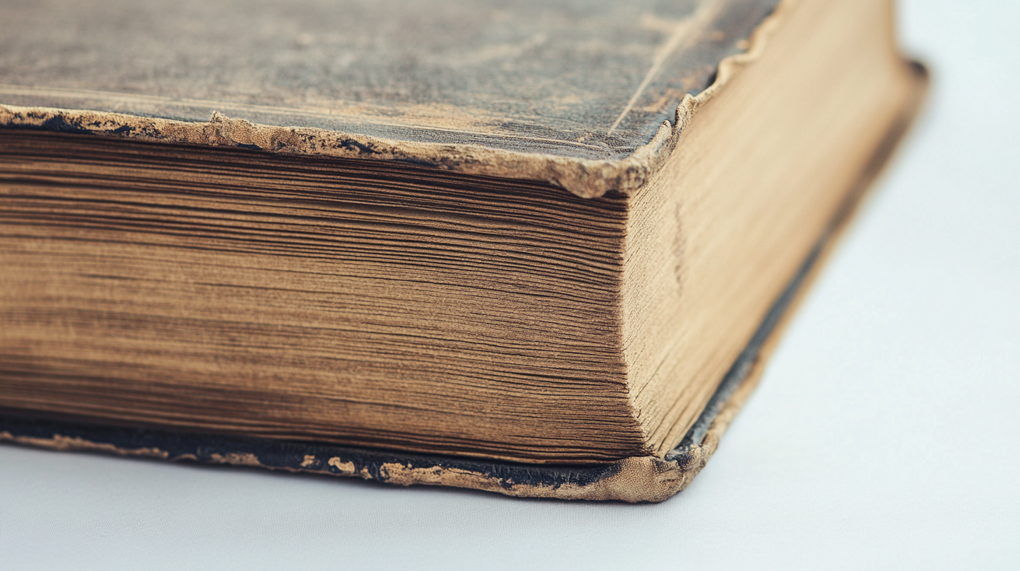 Vintage Book on White Table