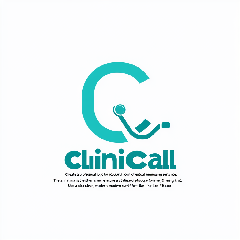 minimalist virtual medical logo design