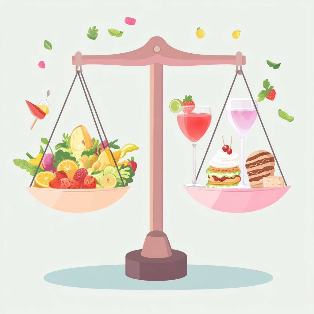 Modern Weighing Balance Healthy Indulgences