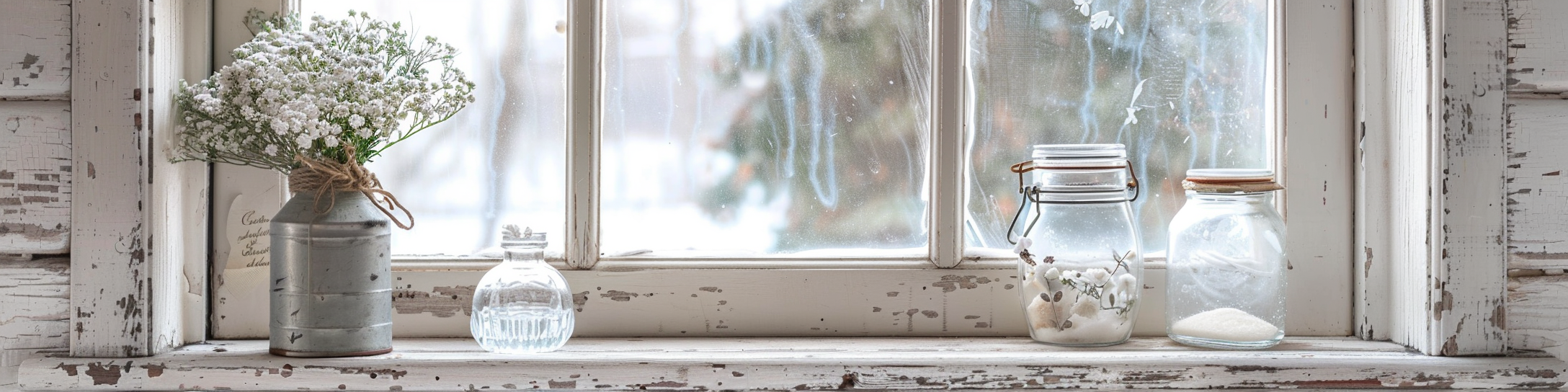 wooden window with raindrops