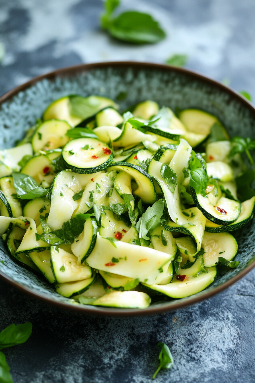 Fresh Zucchini Salad Recipe Image