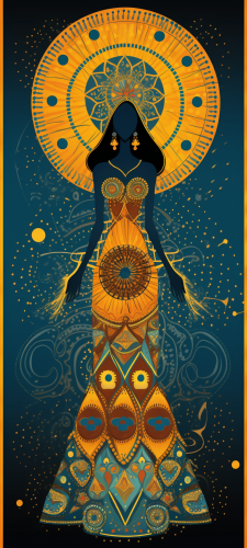 4. Graceful African woman embodying Gemini's duality and beauty.