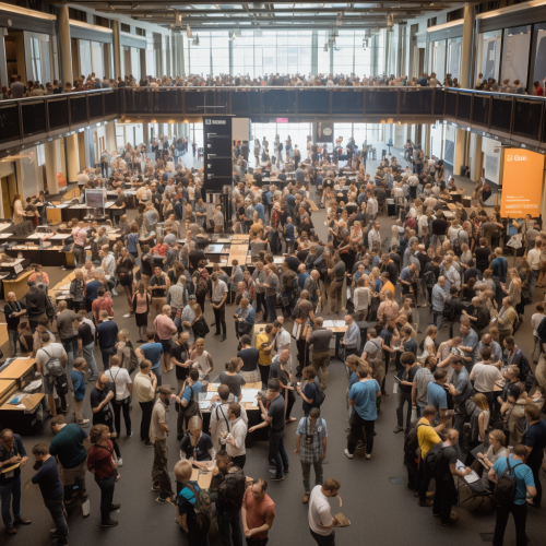 4. A bustling conference floor at The Things Conference in Amsterdam