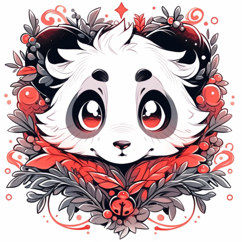 4. ALT Text for Funny Santa Claus Panda