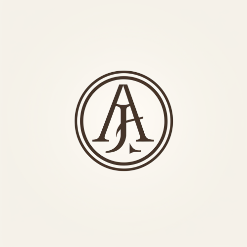 4. ALT Text describes lettermark logo with serif font